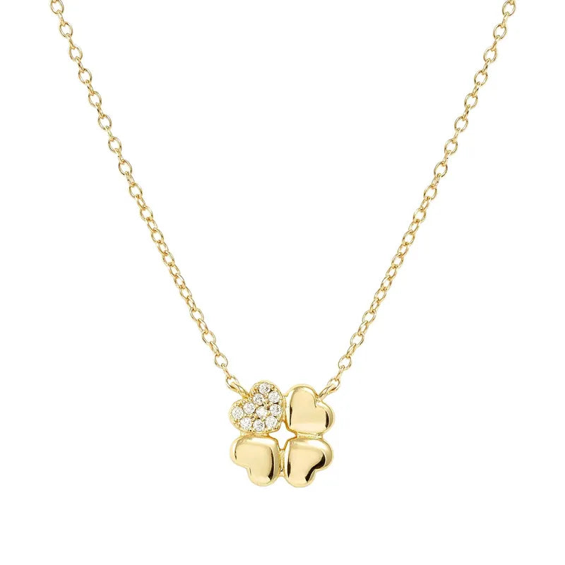 Nomination Petit Sparkle Gold Four-Leaf Clover Necklace