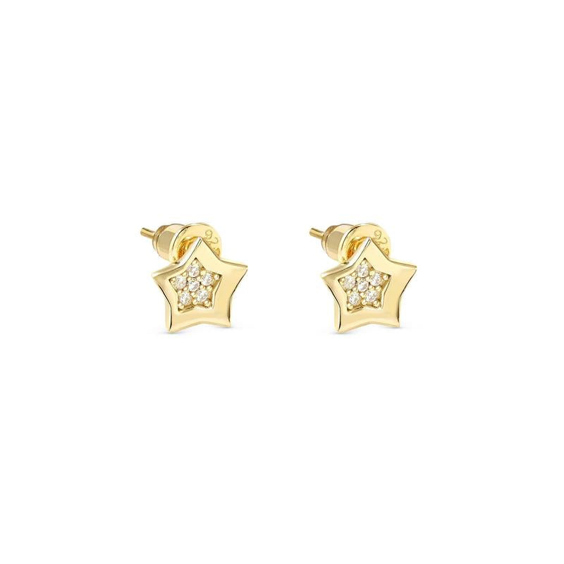 Nomination Petit Sparkle Gold Star Stud Earrings