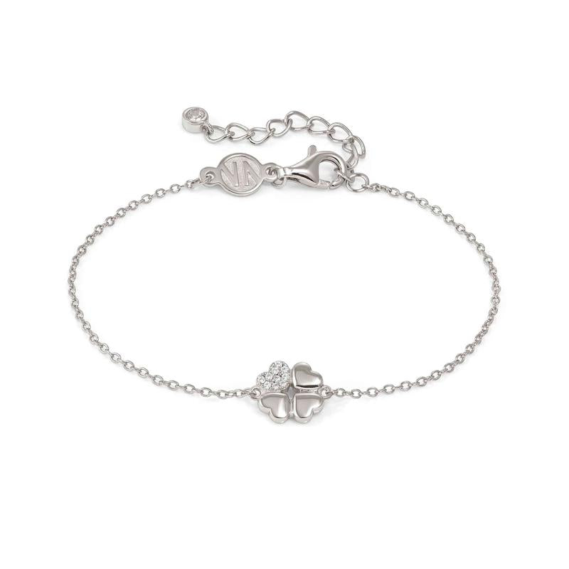 Nomination Petit Sparkle Silver Clover Bracelet
