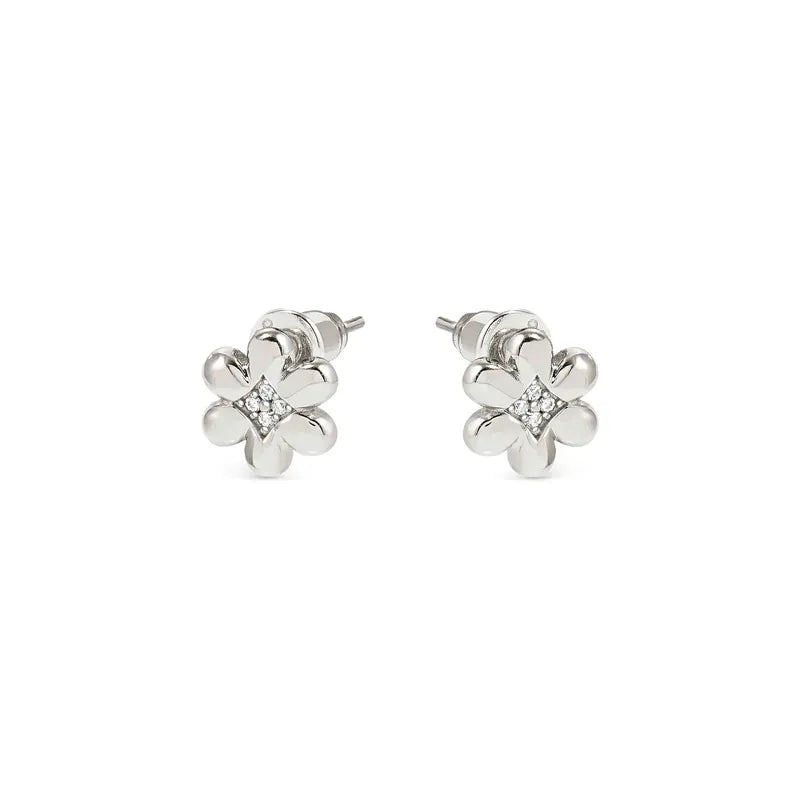 Nomination Petit Sparkle Silver Flower Stud Earrings