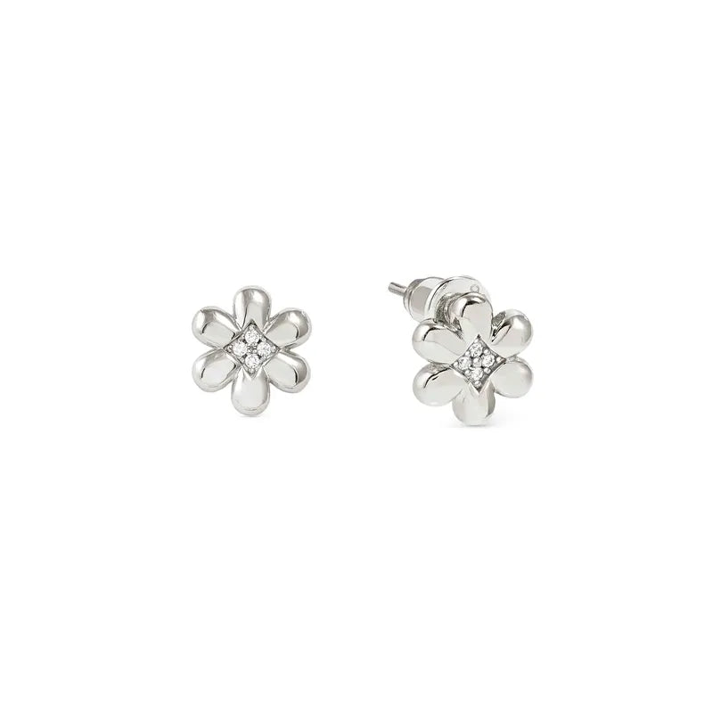Nomination Petit Sparkle Silver Flower Stud Earrings