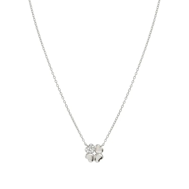Nomination Petit Sparkle Silver Four-Leaf Clover Necklace
