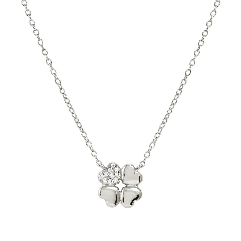 Nomination Petit Sparkle Silver Four-Leaf Clover Necklace