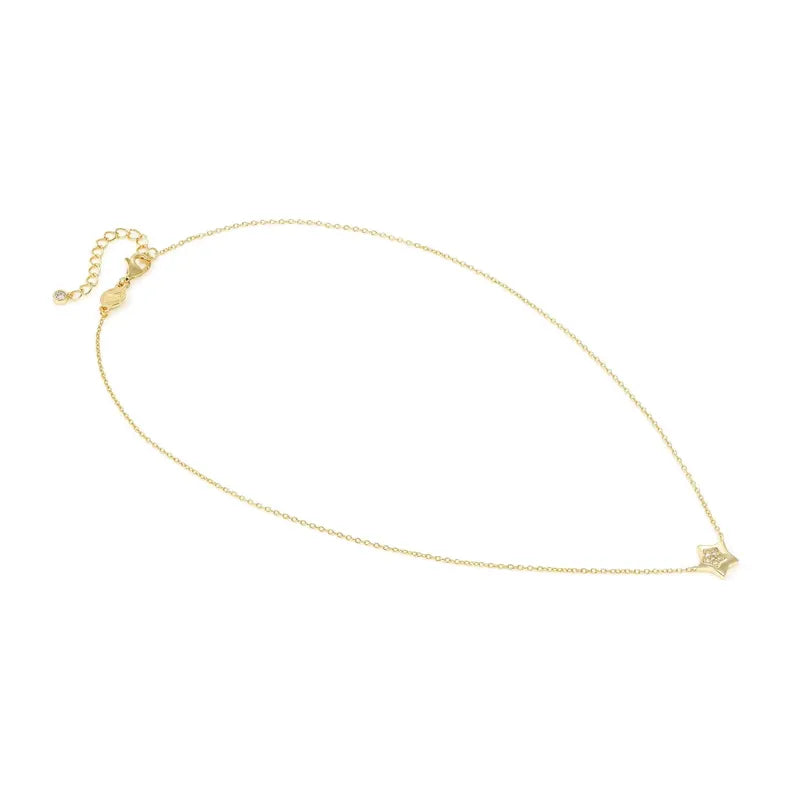 Nomination Petit Sparkle Sterling Gold Star Necklace