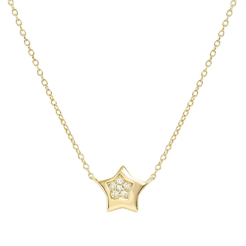 Nomination Petit Sparkle Sterling Gold Star Necklace