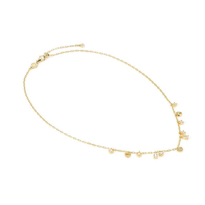 Nomination Precious Moves Necklace, Hearts and Pendants, Gold