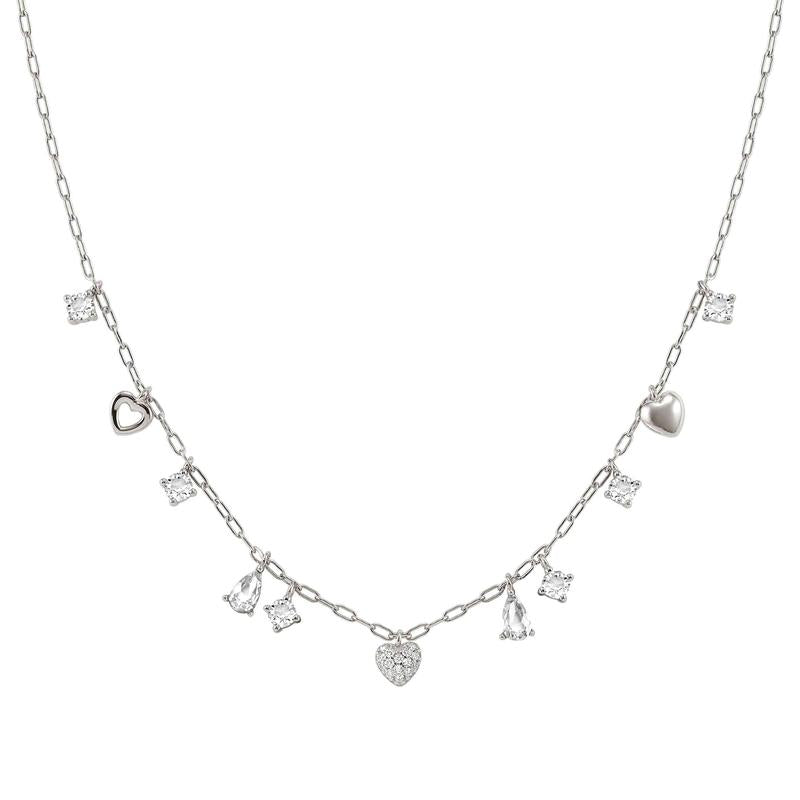 Nomination Precious Moves Necklace, Hearts and Pendants, Sterling Silver