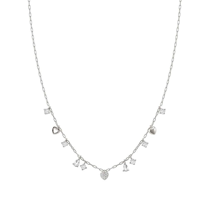 Nomination Precious Moves Necklace, Hearts and Pendants, Sterling Silver