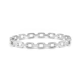 Nomination Pretty Bangle, Chain, Cubic Zirconia, Silver, Stainless Steel