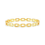 Nomination Pretty Bangle, Chain, Cubic Zirconia, Yellow PVD, Stainless Steel