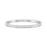 Nomination Pretty Bangle, Cubic Zirconia, Silver, Stainless Steel