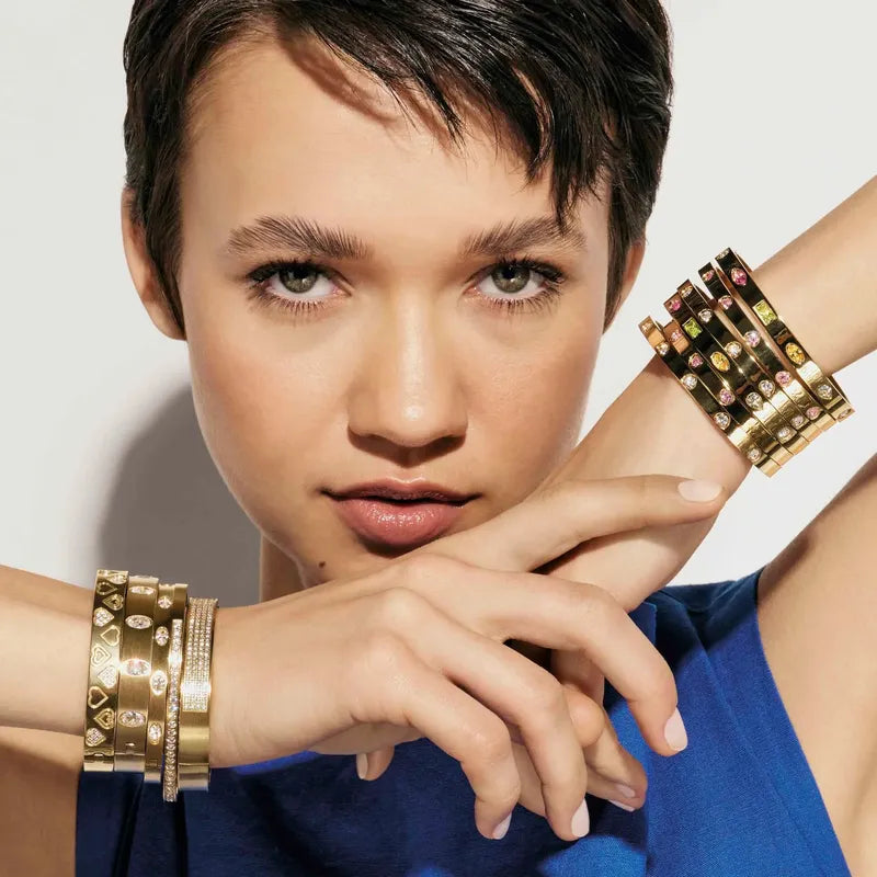 Nomination Pretty Bangles Wide Gold Bracelet