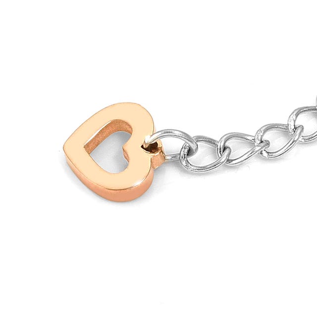 Nomination Principessina Bracelet, Heart, Cubic Zirconia, Rose Gold