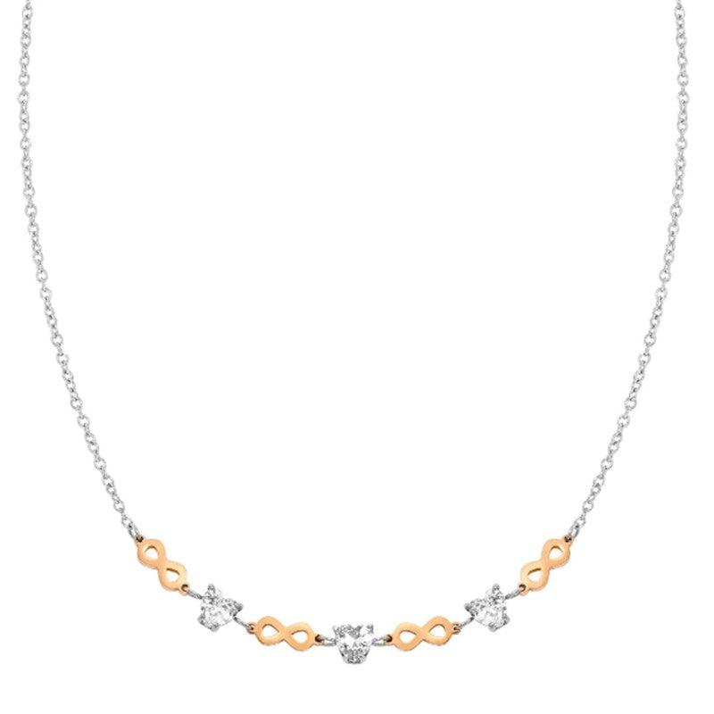 Nomination Principessina Necklace, Rose Gold Infinity & Stones