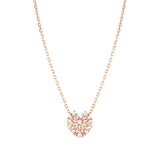 Nomination RayOfLight Necklace, Heart, White Cubic Zirconia, Rose Gold