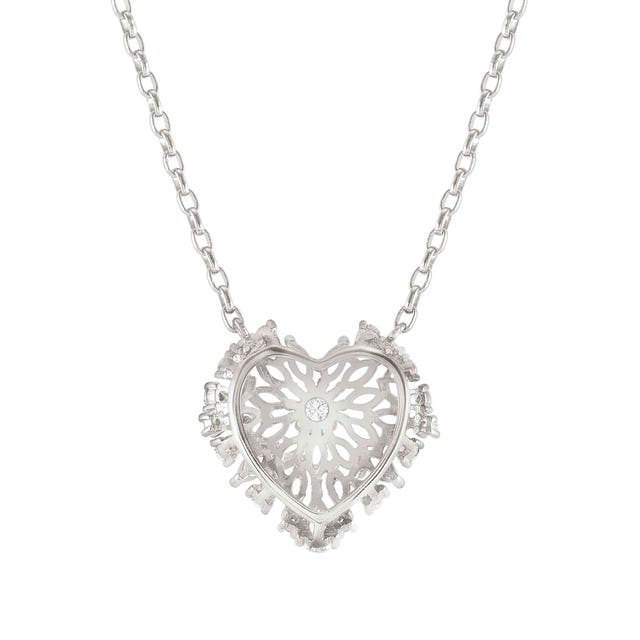 Nomination RayOfLight Necklace, Heart, White Cubic Zirconia, Silver