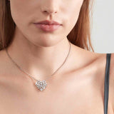 Nomination RayOfLight Necklace, Heart, White Cubic Zirconia, Silver