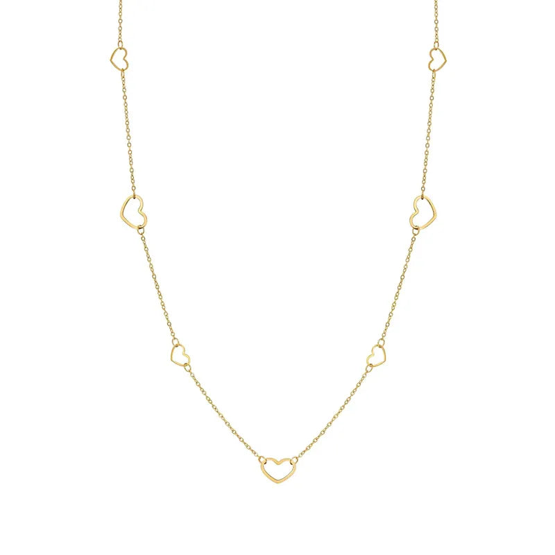 Nomination Ritmatika Long Gold Heart Necklace