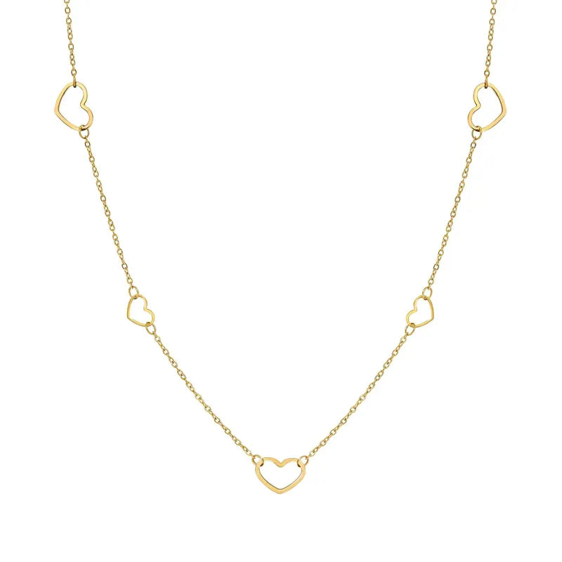 Nomination Ritmatika Long Gold Heart Necklace
