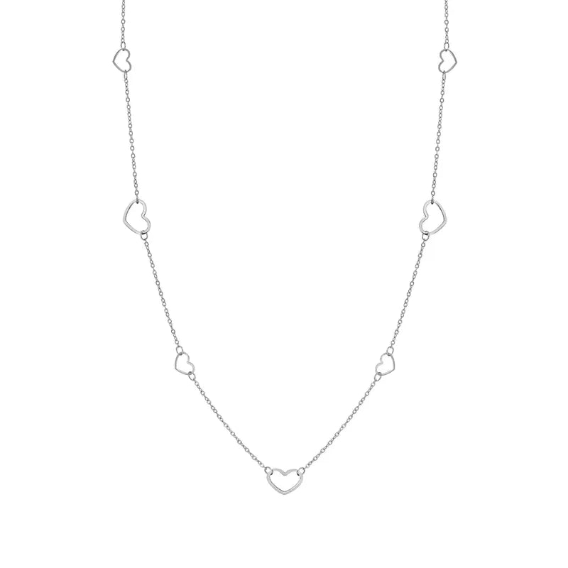 Nomination Ritmatika Long Silver Heart Necklace