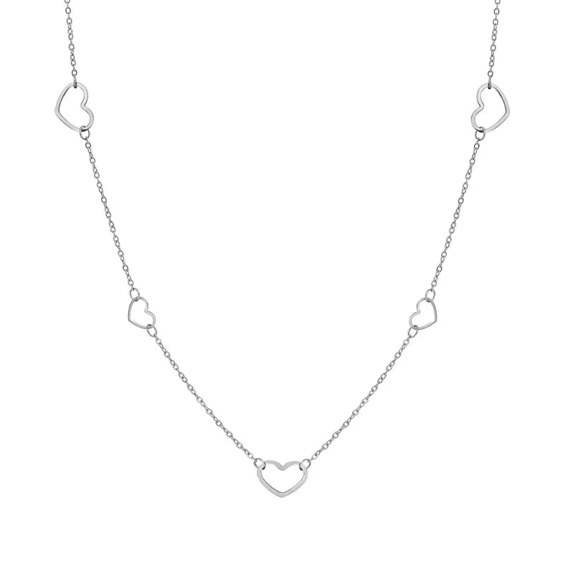 Nomination Ritmatika Long Silver Heart Necklace