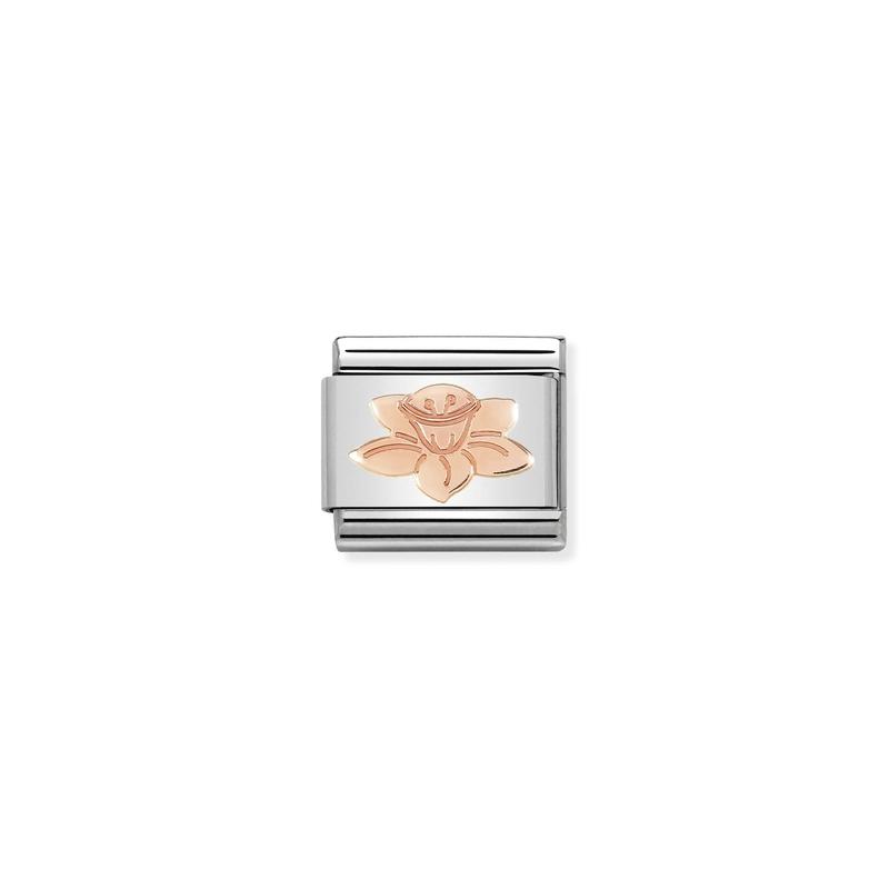 Nomination Rose Gold Daffodil Flower Link