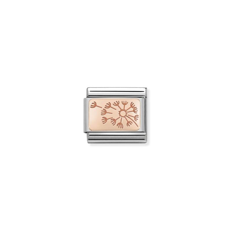 Nomination Rose Gold Dandelion Flower Link