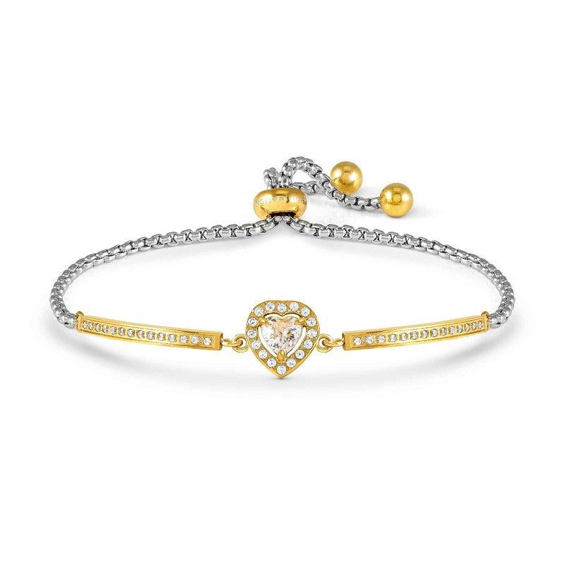 Nomination RoyalDream Bracelet, Heart, Cubic Zirconia, Gold