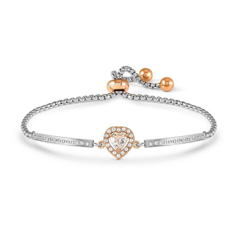 Nomination RoyalDream Bracelet, Heart, Cubic Zirconia, Rose Gold