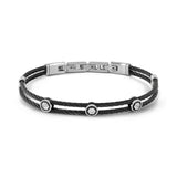 Nomination #SeaLover Bracelet, Mesh Anchor, Black, Sterling Silver