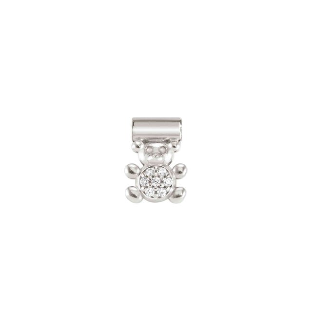 Nomination SeiMia Charm, Bear, Cubic Zirconia, Silver