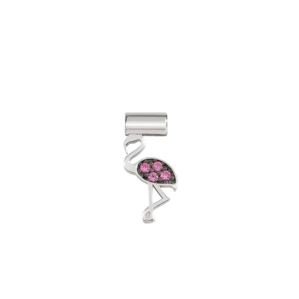 Nomination SeiMia Charm, Flamingo, Cubic Zirconia, Silver
