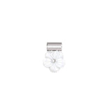 Nomination SeiMia Charm, White Mother Of Pearl Flower, Silver