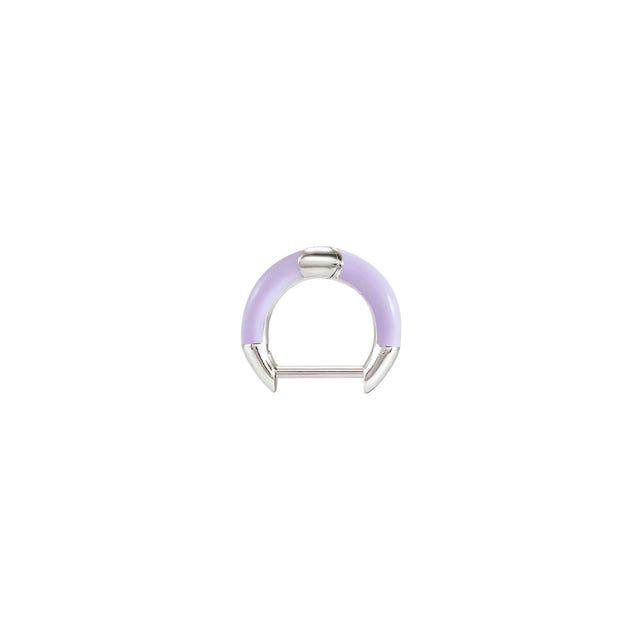 Nomination SeiMia Earring, Candy Edition, Single Stud, Lilac, Silver & Enamel