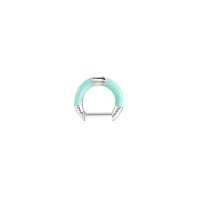 Nomination SeiMia Earring, Candy Edition, Single Stud, Turquoise, Silver & Enamel