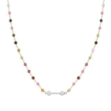 Nomination SeiMia Necklace, Rose Gold and Tourmaline Stones, Silver