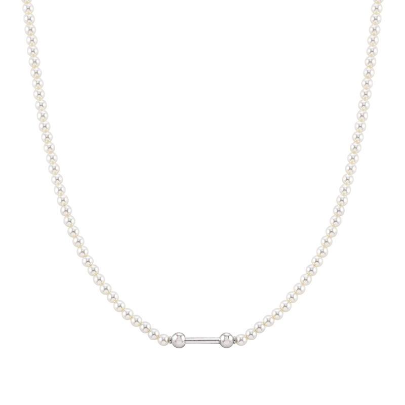 Nomination SeiMia Necklace, Simulated White Pearls, Silver