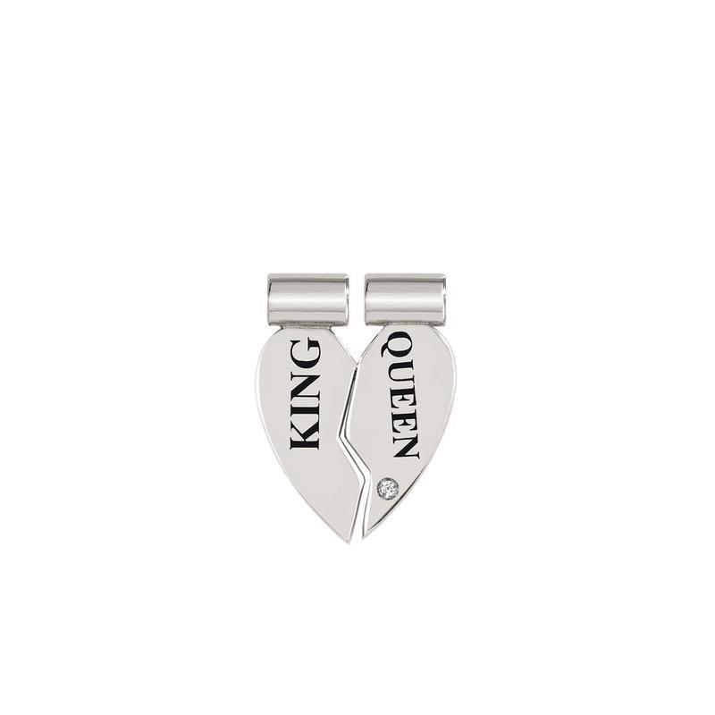 Nomination SeiMia Pendant, King And Queen, Cubic Zirconia, Silver