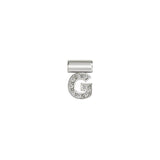 Nomination SeiMia Pendant, Letter G, Cubic Zirconia, Silver