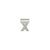 Nomination SeiMia Pendant, Letter X, Cubic Zirconia, Silver