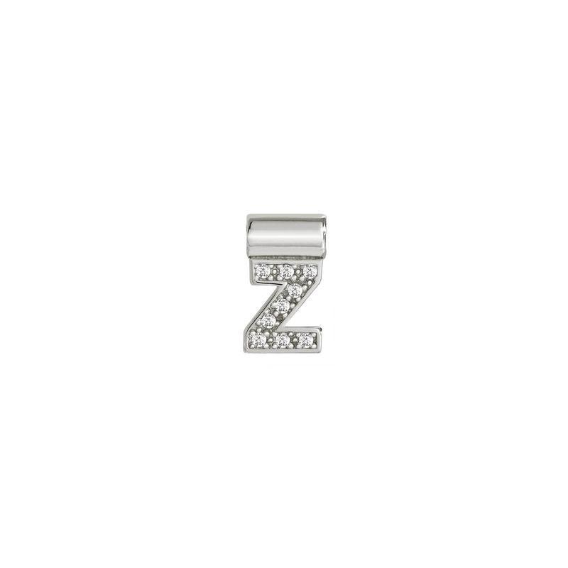 Nomination SeiMia Pendant, Letter Z, Cubic Zirconia, Silver