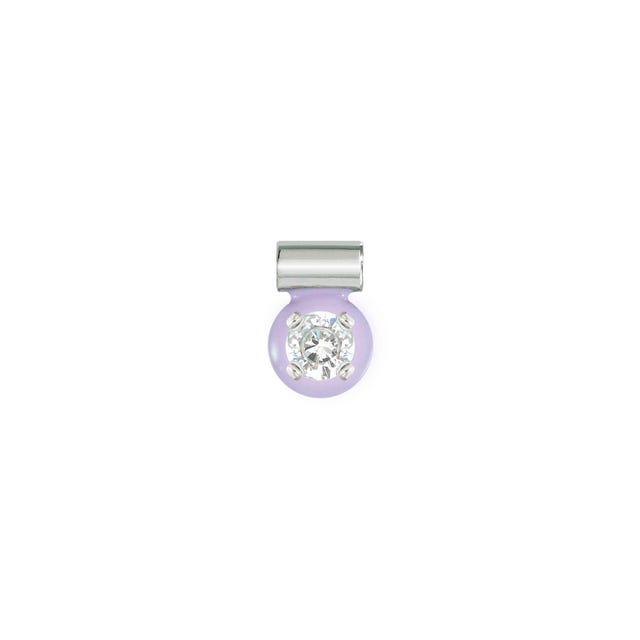 Nomination SeiMia Pendant, Lilac, Cubic Zirconia, Silver & Enamel
