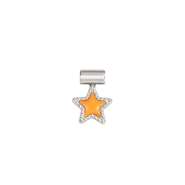 Nomination SeiMia Pendant, Orange Star, Silver & Enamel