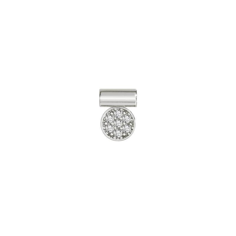 Nomination SeiMia Pendant, Pave Circle, Silver