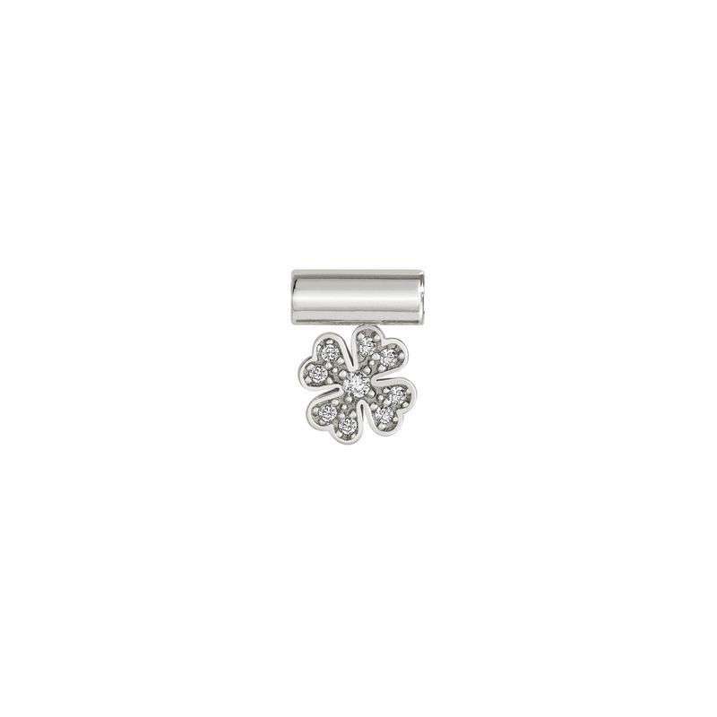 Nomination SeiMia Pendant, Pave Clover, Silver