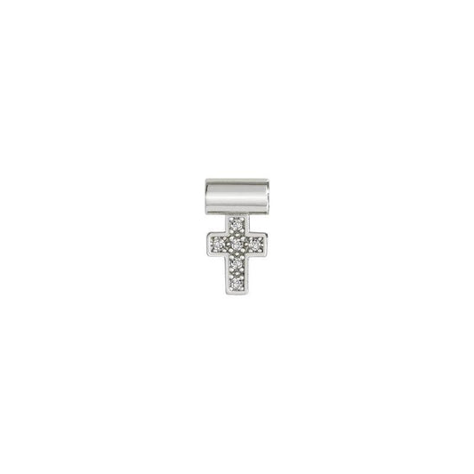 Nomination SeiMia Pendant, Pave Cross, Silver