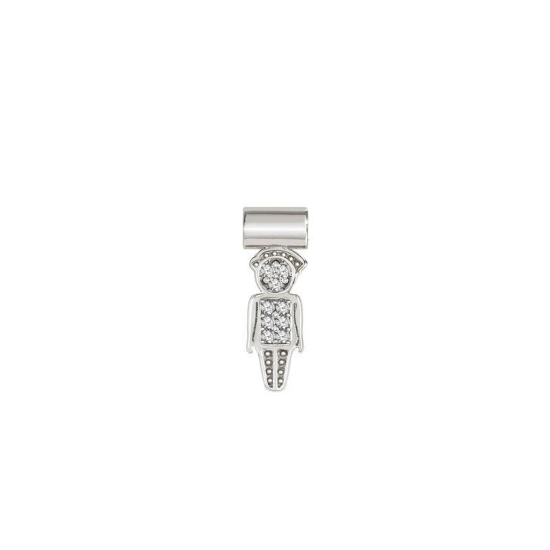 Nomination SeiMia Pendant, Pave Dad, Silver