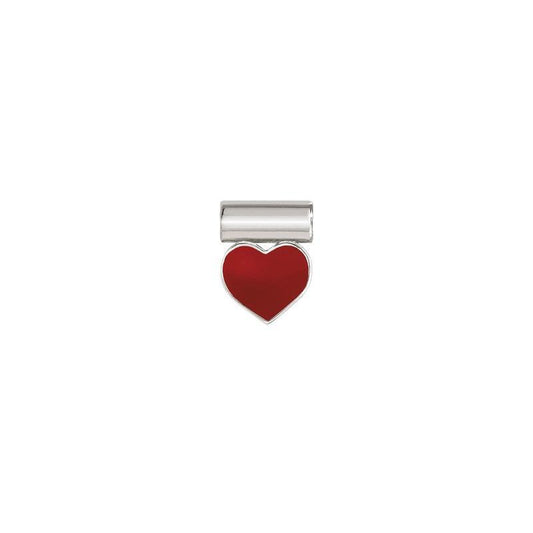 Nomination SeiMia Pendant, Red Heart, Silver & Enamel