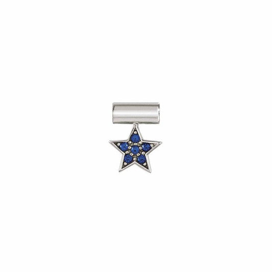 Nomination SeiMia Pendant, Star, Blue, Cubic Zirconia, Silver