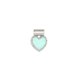 Nomination SeiMia Pendant, Turquoise Heart, Silver & Enamel